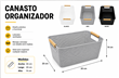 CANASTO ORGANIZADOR C/ MANIJA BAMBU