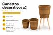 DECORTIVAS C/BASE SET X3 MACETAS