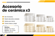 DECORACION DE CERAMICA - CUBO X3PCS