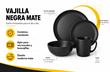 SET VAJILLA X16PCS - NEGRO