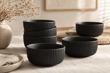 BOWL CERAMICA X1PCS - NEGRO (15CM)
