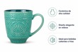TAZA C/DISEÑO CERAMICA - X12PCS