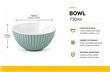 BOWL CERAMICA C/LINEAS - 730ML