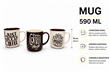 TAZA MUG 590ML - FRASES