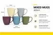 TAZA C/RAYAS - COLORES (X1PCS)
