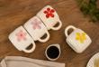 TAZA DE CERAMICA - FLORES