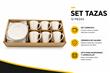 JUEGO DE TAZA + PLATO - 12PCS
