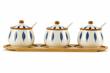 SET 3PCS FRASCOS C/DISEÃ‘O - CERAMICA