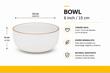 BOWL CERAMICA C/BORDE DORADO (X1)