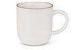 TAZA CERAMICA C/BORDE DORADO