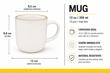 TAZA CERAMICA C/BORDE DORADO
