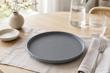 PLATO CERAMICA 26.5CM - GRIS (X1PCS)