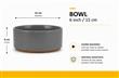 BOWL CERAMICA 15CM - GRIS (X1PCS)
