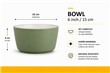 BOWL CERAMICA VERDE 15CM (X1PCS)