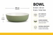PLATO CERAMICA VERDE - 20CM