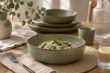 PLATO CERAMICA VERDE - 15CM