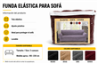 FUNDA ELASTICA P/ SOFA - 3 CUERPOS