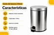 CESTO BASURA 3 LITROS PLATEADO