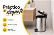 CESTO BASURA 3 LITROS PLATEADO