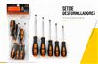 JUEGO DESTORNILLADOR CRUZ Y PLANO 6PCS