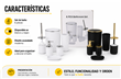 KIT ACCESORIOS P/BANO 6PCS