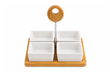 SET BOWLS P/PICADA - BASE BAMBU