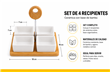 SET BOWLS P/PICADA - BASE BAMBU