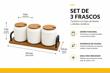 SET 3PCS FRASCOS C/CUCHARA