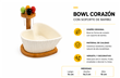 BOWL CORAZON C/SOPORTE
