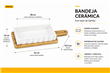 BANDEJA DE PORCELANA C/ BASE