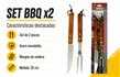 SET X2PCS - UTENSILLOS PARRILLA