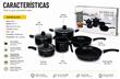 SET DE OLLAS 9 PIEZAS ORYX - NEGRO