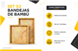 SET X2 BANDEJAS BAMBÚ