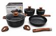 BATERIA DE COCINA 7PCS SIMIL MADERA