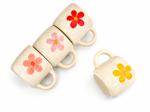 TAZA DE CERAMICA - FLORES
