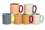 TAZA CERAMICA - BICOLOR 370ML