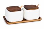 SET FRASCO CERAMICA CUADRADO - X2PCS