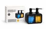 SET X2 DISPENSER P/ JABON TRANSPARENTE