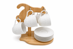 COMBO TAZAS + PLATOS C/SOPORTE (13PCS)