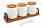 SET 3PCS FRASCOS C/CUCHARA