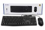 COMBO TECLADO Y MOUSE CON CABLE USB