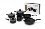 SET DE OLLAS 9 PIEZAS ORYX - NEGRO
