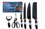 SET CUCHILLOS NEGROS 6PCS - KUNSION