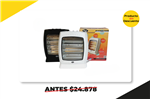 ESTUFA HALOGENA 1200W CON 3 VELAS FIJA