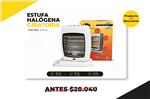 ESTUFA HALOGENA GIRATORIA 3 VELAS