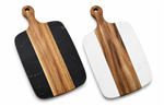 TABLA DE PICAR ACACIA CON MARMOL