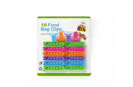 CLIPS CIERRA BOLSAS C/GANCHOS (X16PCS)