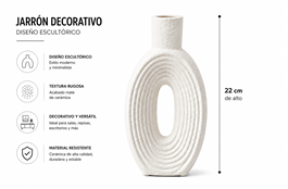 FLORERO DE CERAMICA CHICO