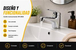 CANILLA MONOCOMANDO P / BANO - ORYX