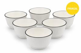 BOWL CERAMICA BLANCO - X6PCS